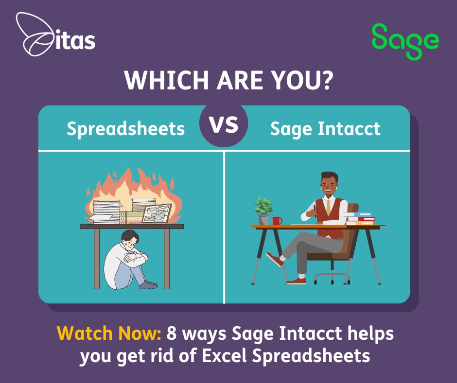 itassolutions's tweet image. Are you a spreadsheet addict? Caught in the web of endless cells and formulas? 

Introducing our on-demand webinar, 8 Ways Sage Intacct can help you get rid of Spreadsheets!

Watch now: hubs.li/Q020MHsG0

#SageIntacct #SpreadsheetAddict #CloudAccounting #FinanceAutomation