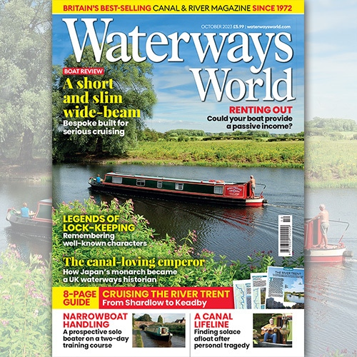 The October issue features: - The Canal-loving Emperor - The Emperor of Japan is revealed to be a UK Canal enthusiast! - Addressing the Funding Crisis - We discuss the ongoing canal crisis. - A Short and Slim Wide-beam - The perfect family cruising boat? waterwaysworld.com/magazine/onsal…