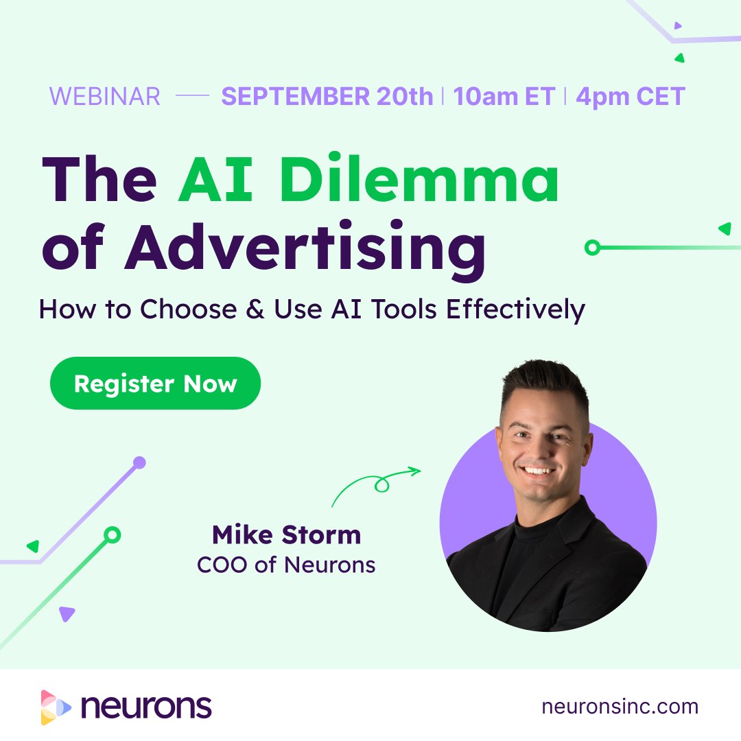 Join us for our next #webinar to learn the foundations of how to choose &amp; use AI tools to optimize your ad creation process! ✅ Save your seat: bit.ly/3qQUjLg