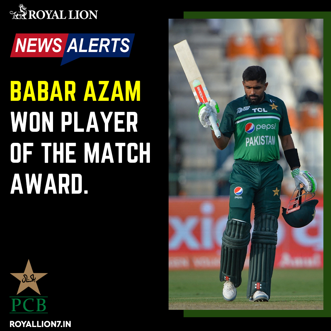 royallion7_in's tweet photo. 👑Crowned with the Player of the Match award is Babar Azam.🏅🏏

👉 Cricket World Cup 2023 Tickets Giveaway: https://t.co/AO4gXMH7ZO

👉 Read more news like this: https://t.co/t9IA0ej7YK

➡️Join us on : https://t.co/wyjKYDKWSu

#Royallion #JawanTrailer #SorosAttacksIndia https://t.co/tytIjb3Rx1