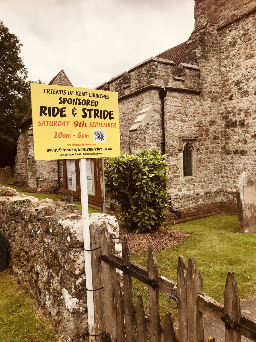 #KentChurches #RideandStride St Peter and St Paul East Sutton are welcoming riders and striders on the 9th , raising funds for our historic Churches in Kent , brilliant , be prepared for all weathers    But most of all Enjoy 😃