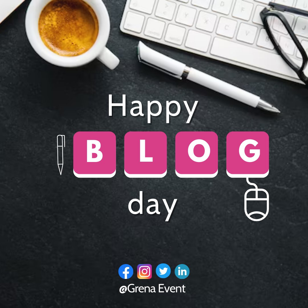 GrenaEvent's tweet image. 📝 Joyeuse journée internationale du blog ! 

✨ À tous les blogueurs passionnés du Cameroun, que votre plume continue de captiver, d&apos;informer et d&apos;inspirer. 

#JournéeInternationaleDuBlog #BlogDay #31août #PassionPourLÉcriture #Blogging #Créativité #grenaevent