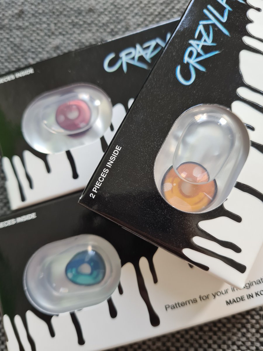 Habe für connichi extra neue linsen bestellt und ich dachte die schaffen es nicht mehr pünktlich anzukommen. Aber ein wunder ist passiert 🤣 freu mich die mal zu testen