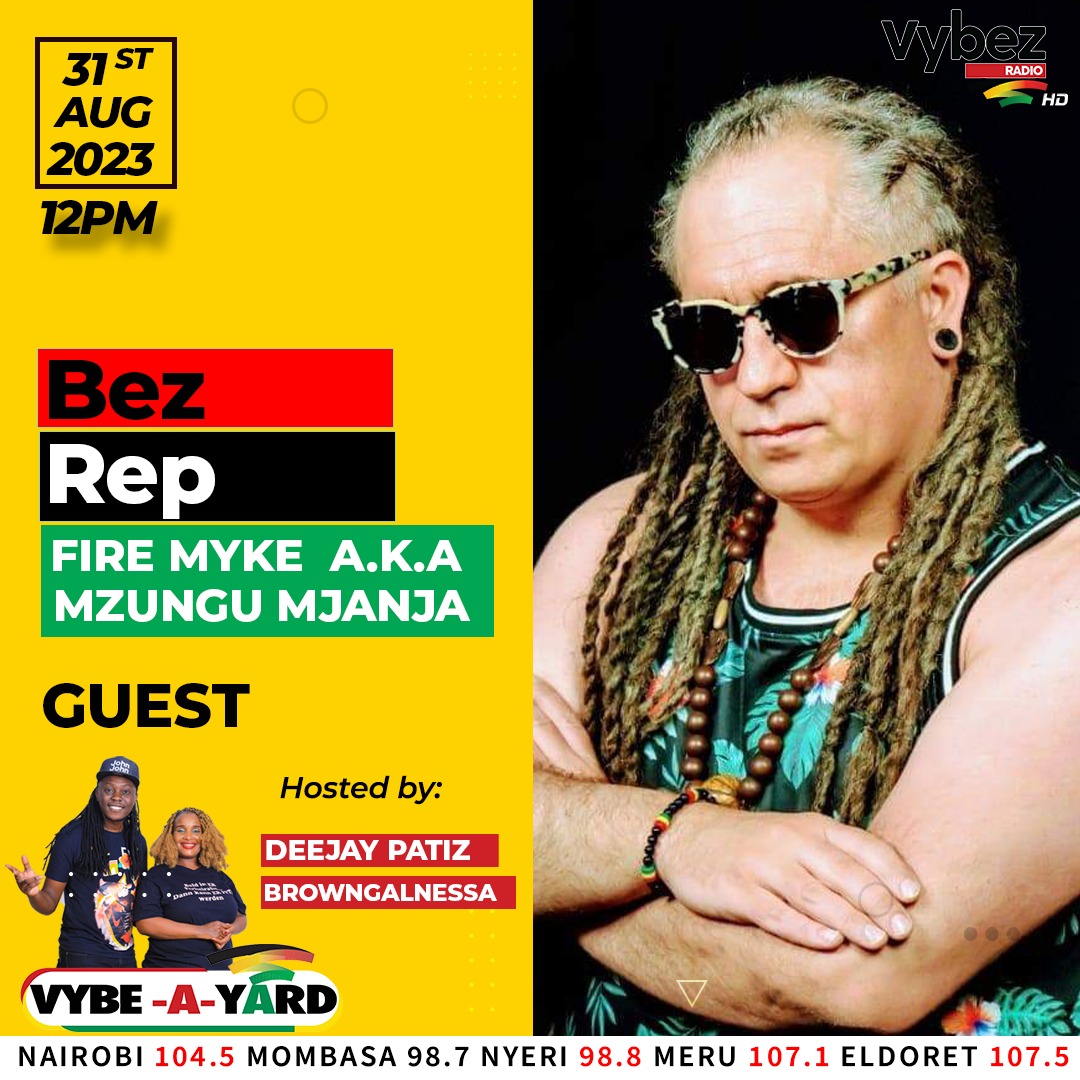VybezRadioKE's tweet photo. Fire Myke A.K.A Mzungu Mjanja on #BezRep today
This isπ₯π₯π₯
#VybeAYard
@Browngalnessa & @deejaypatiz https://t.co/B97ysizB6b