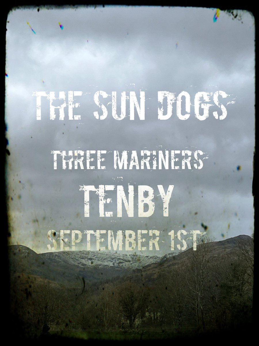 TheSunDogs1's tweet image. Tomorrow 9PM @EventsNWales @tenbyobserver @WalesOnline