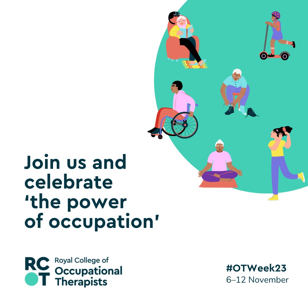 We're excited to announce that our #OTWeek2023 theme is 'the power of occupation'. 💚 Occupational therapists often find themselves explaining occupation and why it's important. This theme aims to bust some myths around occupation and help people better understand its value.