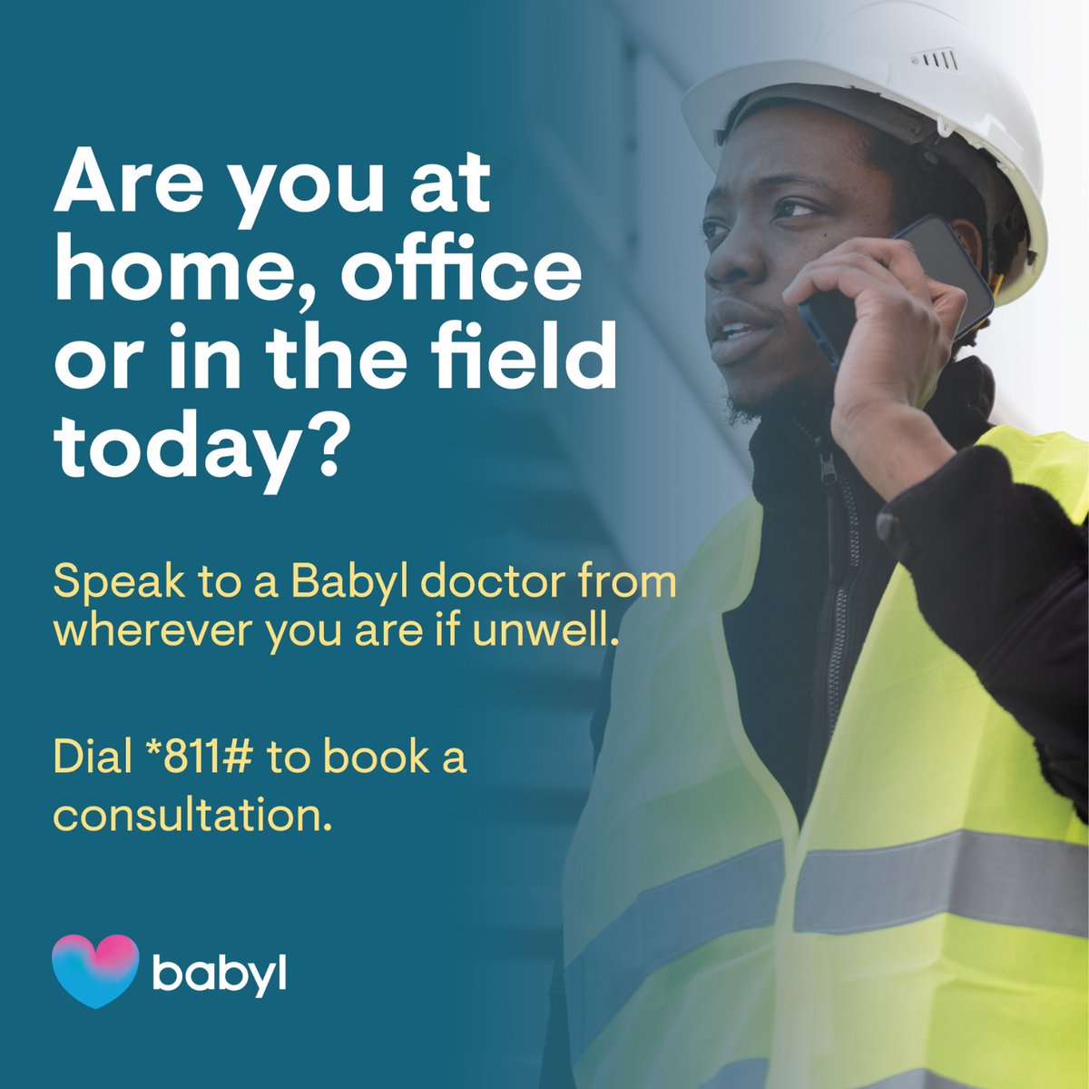 Get professional medical consultation from wherever you are with Babyl. All you need is your phone and your national ID. How? Simply dial *811# on your phone and follow the prompts. #Bablycares #RwOT