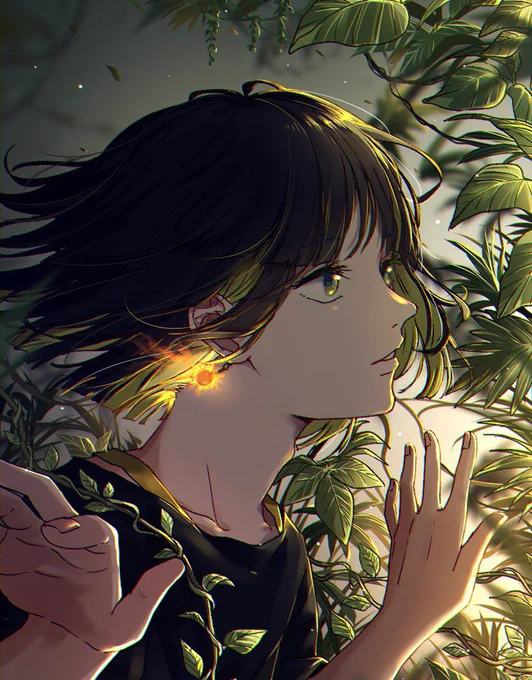 夏の男の子。 