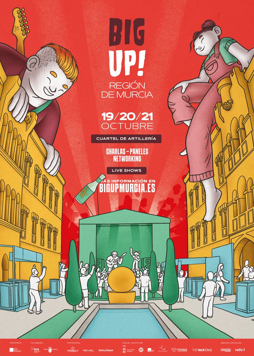 Formación, Inspiración, Market... Emocionados de poder presentaros la 8ª edición del festival Big Up! Región de Murcia, que llega en octubre de 2023 fusionando la esencia de los festivales con el ambiente de las ferias musicales. Para más información 👉bigupmurcia.es