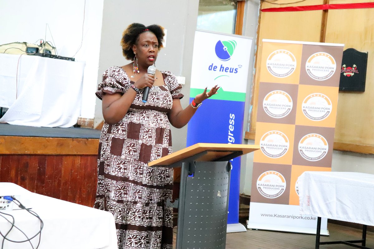 KasaraniPork's tweet photo. Speaking at the Kasarani Pork Producers Cooperative Society members’ seminar, Dr.@wanjirukr talked to members on opportunities to tap into global markets as the industry continues to expands beyond Kenyan borders.@gichukiKdouglas @charlruto @foodcoopkenya @KasaraniPork https://t.co/w5EBRumacy