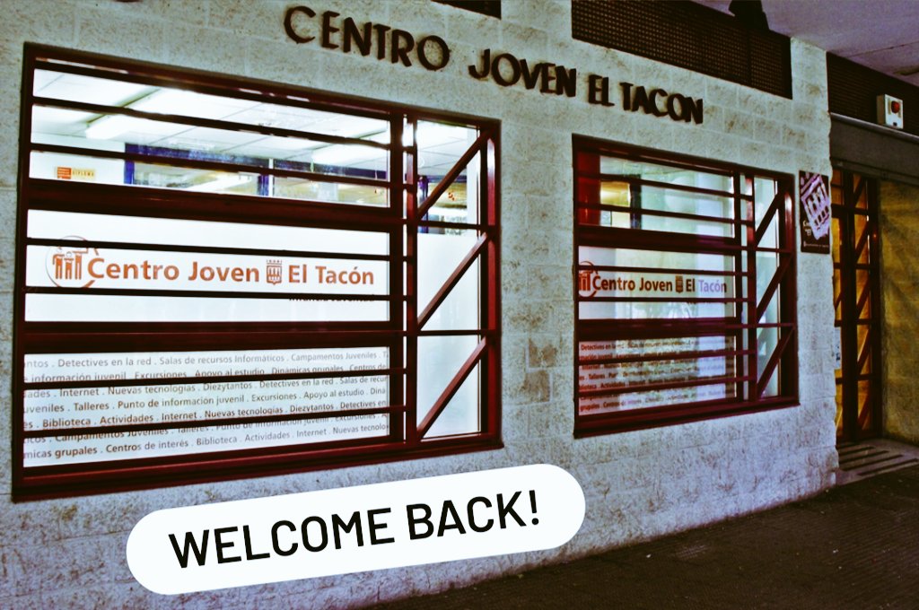 CJTacon's tweet photo. ¡Buenos días a todos y todas! ☀️
Mañana es el día... ¡Centros Jóvenes Municipales están de vuelta! 😎
Así que os esperamos de 10:30 a 14:00 en Tacón, Cubo y Lobete de lunes a viernes hasta el día 7, que empezamos horario escolar 📚📝 https://t.co/cw3eAT9MDV