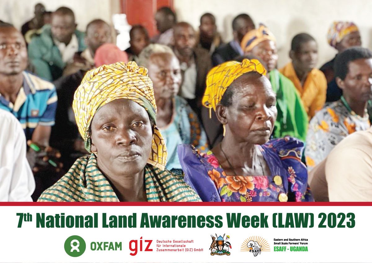 ESAFFUG's tweet photo. Day 4 of #LandAwarenessWeek23. We are sensitizing the community of Okwalongwen Sub county, Dokolo district on land rights and acquisition of land titles.
@ministry_lands @OxfaminUganda @pelum_uganda @land_justicenet @landnetug @giz_uganda https://t.co/sCtR578kID