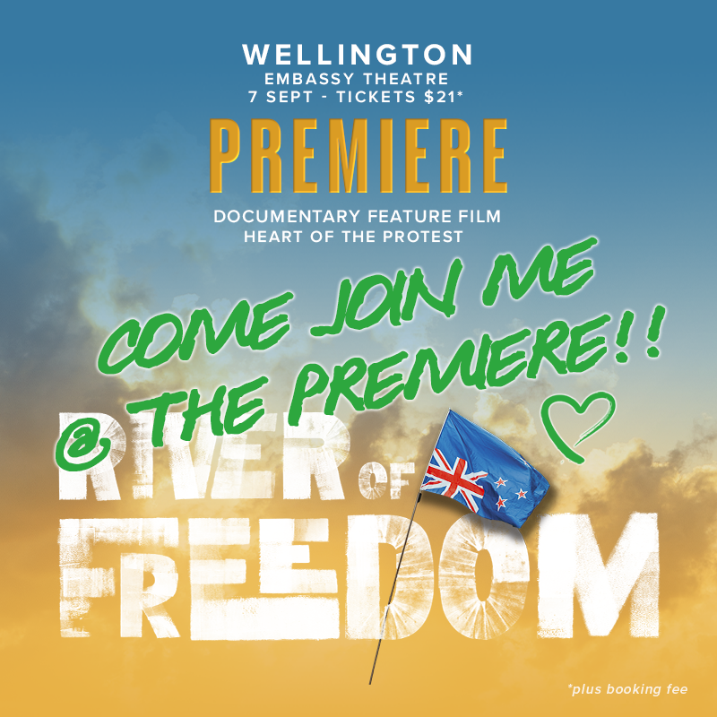 RiverFreedom22's tweet photo. ⏳ TIME IS RUNNING OUT to grab your Wellington Premiere tickets. Only 28 tickets left!
This event will SELL OUT, please join us at the Embassy to watch @riveroffreedomfilm together!
https://t.co/4EfPjFyVMv
#RiverOfFreedomFilm #HeartoftheProtest #documentaryfilm #NZConvoy2022 #ParliamentProtest #freedomConvoy #freedomconvoy2022 #NewZealand #NZ