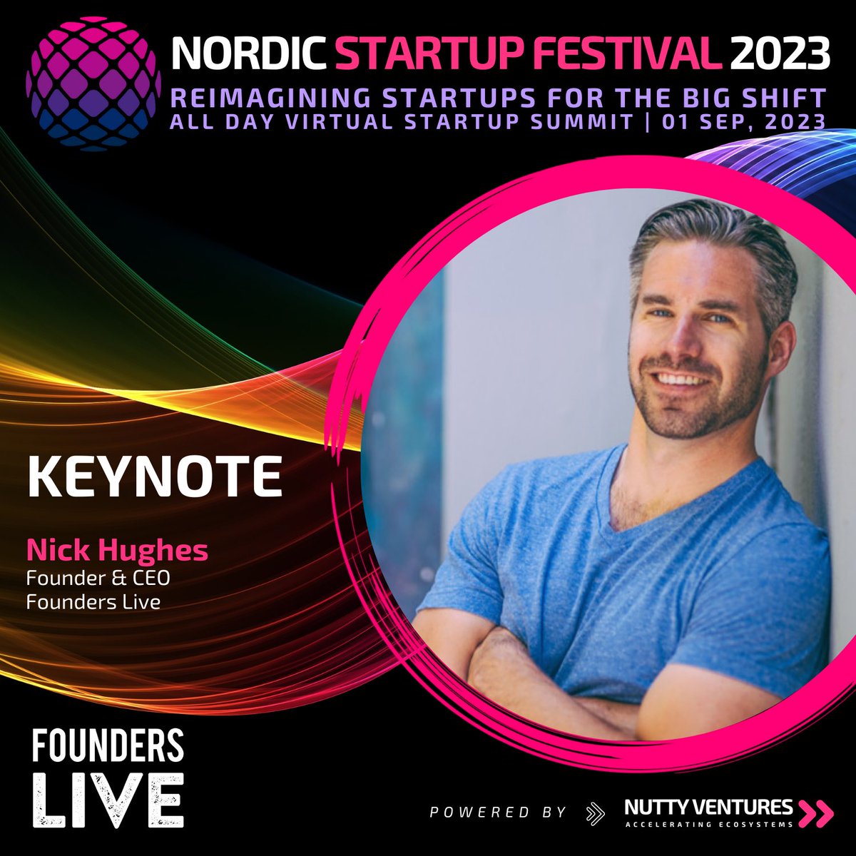 Founders Live (@founders_live) on Twitter photo Our founder and CEO, <a href="/jnickhughes/">Nick Hughes</a>, will be delivering a keynote at Friday’s Nordic Startup Festival 2023,
themed “Reimagining Startups for the Big Shift,” moderated by <a href="/naimulabds/">Naimul Abd</a>, our Nordic region leader, and organized by Nutty Ventures.
🎟️🎟️ link in thread… Our founder and CEO, <a href="/jnickhughes/">Nick Hughes</a>, will be delivering a keynote at Friday’s Nordic Startup Festival 2023,
themed “Reimagining Startups for the Big Shift,” moderated by <a href="/naimulabds/">Naimul Abd</a>, our Nordic region leader, and organized by Nutty Ventures.
🎟️🎟️ link in thread…