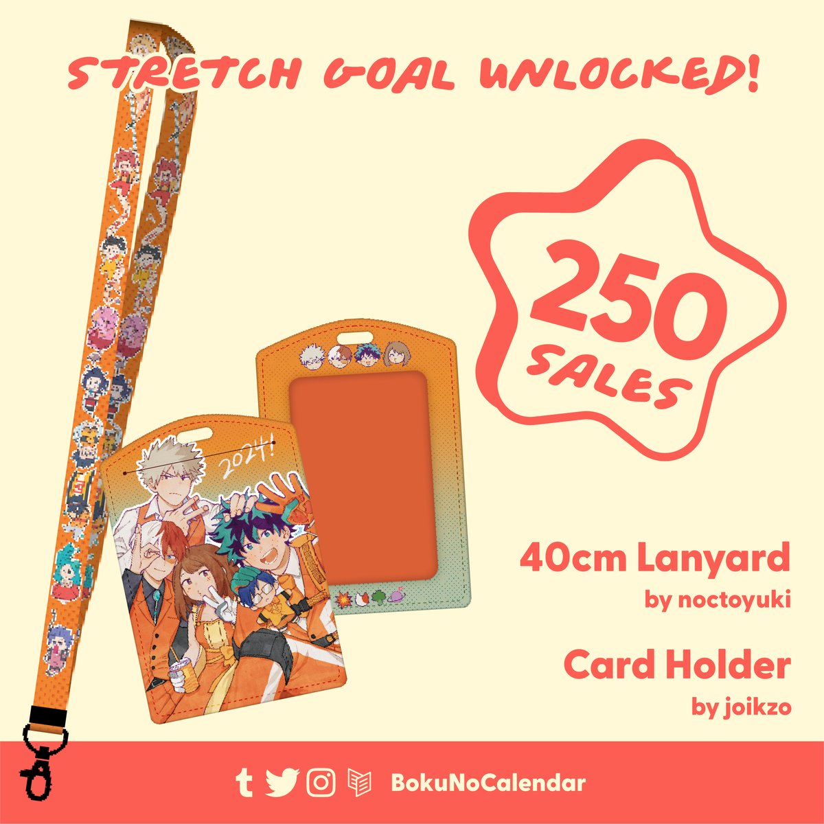 🗓️STRETCH GOAL UNLOCKED

It is UNREAL, but we've managed to unlock our next stretch goal— lanyard (by <a href="/noctoyuki/">°❀ʸᵘᵏᶦܓ</a>) + card holder (by <a href="/joikzo/">jo(y)</a>)!

Just ONE more stretch goal remaining.... can we unlock that one too?