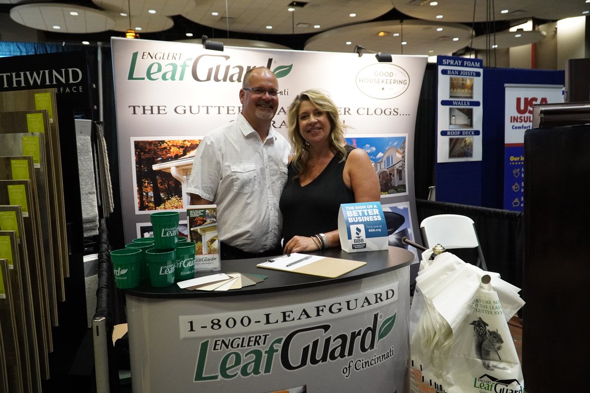Thank you for joining us at the Home & Outdoor Living Show! 🤝🌿💚🏡✨ - Jeff and Jen Anderson   #HomeImprovementCommunity #HomeShow #ThankYou #construction #homeimprovement #HomeTransformation #homeimprovementprojects #gutterinstallation #gutter #design #exteriror #employee