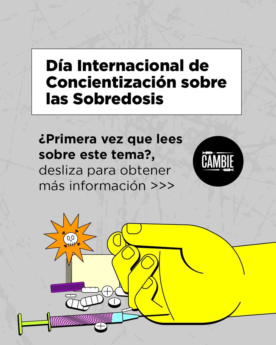 Hoy, en el día #DíaInternacionaldeConcientizaciónDeLaSobredosis recordamos a colegas, amigos, vecinos y a todos los que han fallecido o se han visto afectados por una sobredosis y la estigmatización,