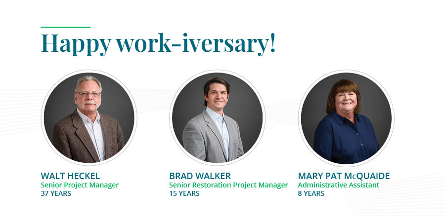 THP_LTD's tweet photo. Happy work-iversary Walt Heckel, Brad Walker, and Mary Pat McQuaide. Congratulations on another year, and here’s to many more.
#THPLTD #THP50 #structuralengineer https://t.co/GEtbixrPDv
