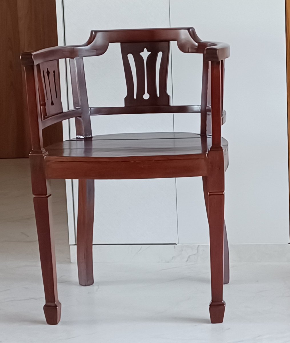 Good wooden furniture is a loyal companion over decades if you are kind to it. This one has been with the family for well over seventy-eighty years !