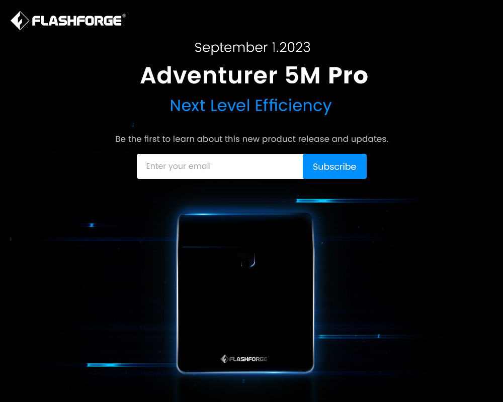 ff3dprinters's tweet photo. 🚀Exciting Announcement! The Adventurer 5M Pro is Set to Launch on https://t.co/7hzxNLAVg6 Tomorrow!
Get ready for a wave of updates! Don't forget to subscribe and be the first to receive the latest news.
#Flashforge #3DPrinter #AD5MPro #AD5MP #Adventurer5MPro #Adventurer5MSeries