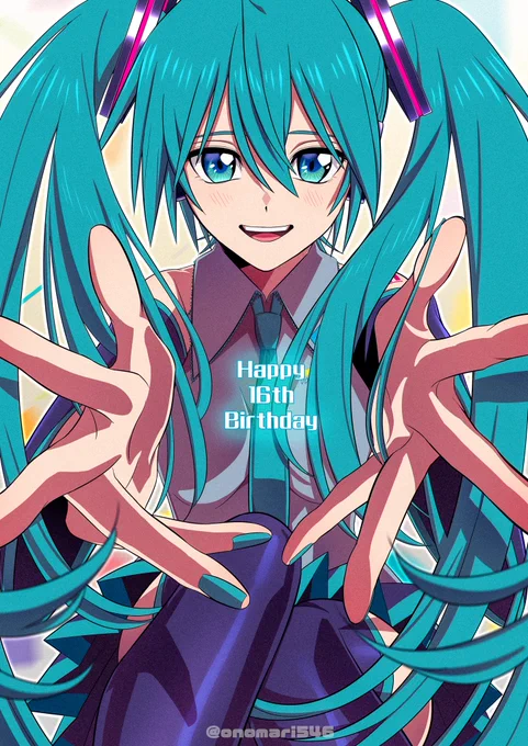 ミクさん16歳おめでとうございます!!#miku16th #初音ミク #初音ミク誕生祭2023 