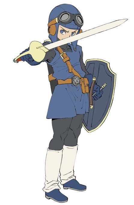 影付け前の色分け状態ローレシア王子。
原作からほんの少し配色アレンジしてあります。 