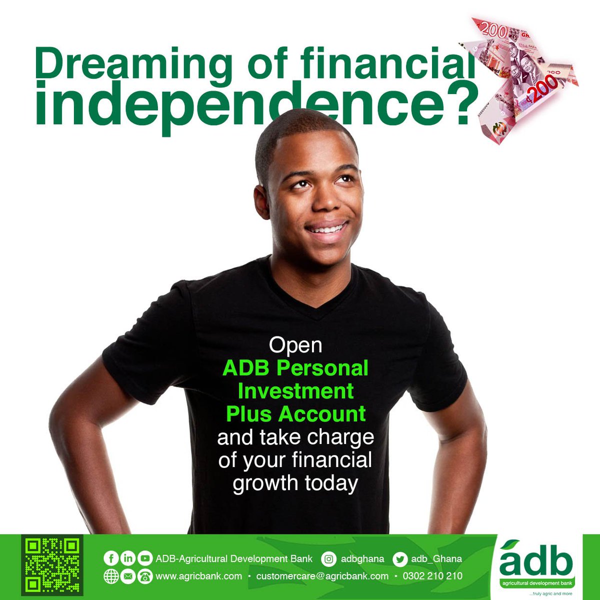 adb_Ghana's tweet photo. Your journey to financial success starts today with ADB Personal Investment Plus (PIP).
ADB, ...truly agric and more
#ADBTrulyAgricandMore #InvestPlus #FinancialFreedom #InvestmentGoals https://t.co/ant16jxnh2