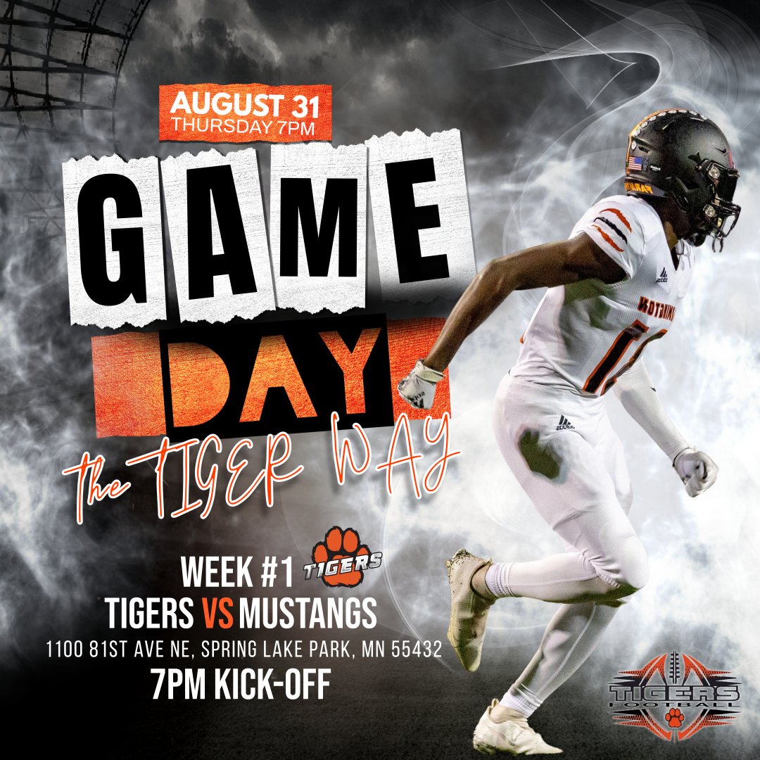 FHS_TigersFB's tweet image. The day is finally here!
🖤🧡🏈🧡🖤
Game Day!
 Tigers take on the Mustangs ! 
Goooooo Tigers! 💪