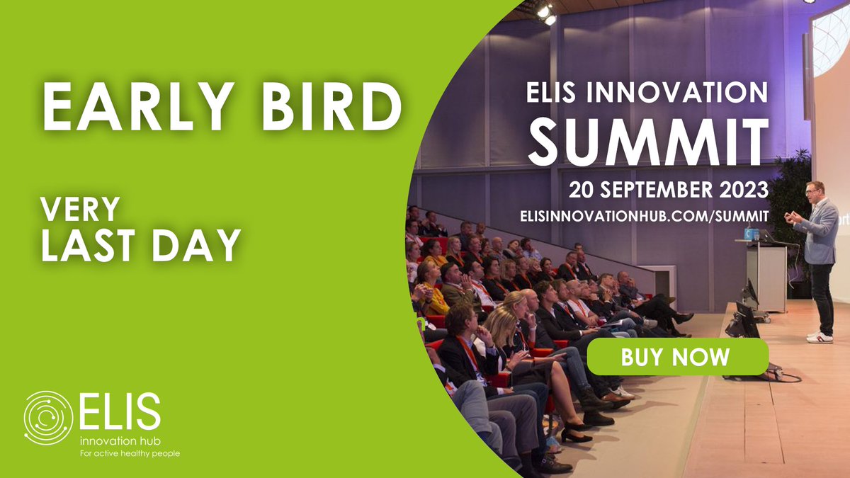 ⏰ Last Chance for Early Bird Tickets - Act Now! Today is your last chance to seize the incredible opportunity of securing Early Bird Tickets at an exclusive discounted rate. Don't miss this chance and join us! elisinnovationhub.com/summit/tickets/