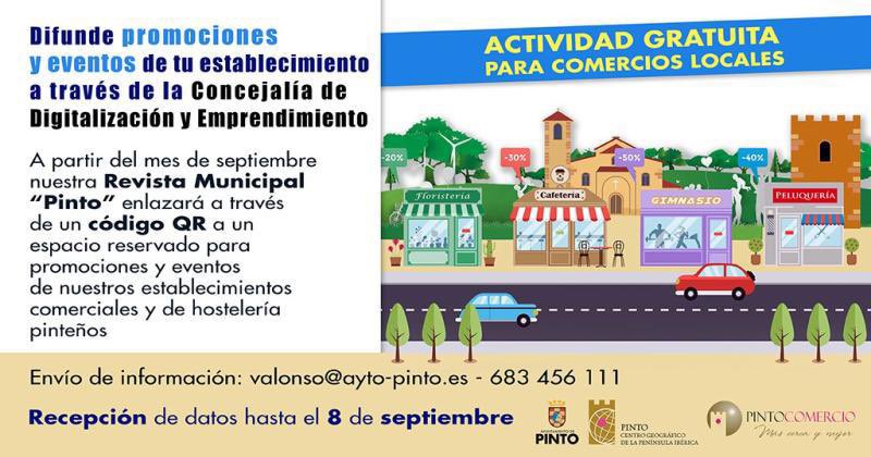 Aguado_pp's tweet photo. Siempre lo he manifestado: hay que respaldar desde el Ayuntamiento al comercio y hostelería. Y ya estamos tomando medidas

👉 La revista municipal empezará a incluir un acceso directo por QR al espacio de actualidad y promoción de establecimientos pinteños https://t.co/jKk4Mjx04E https://t.co/jMeEr4oJUr