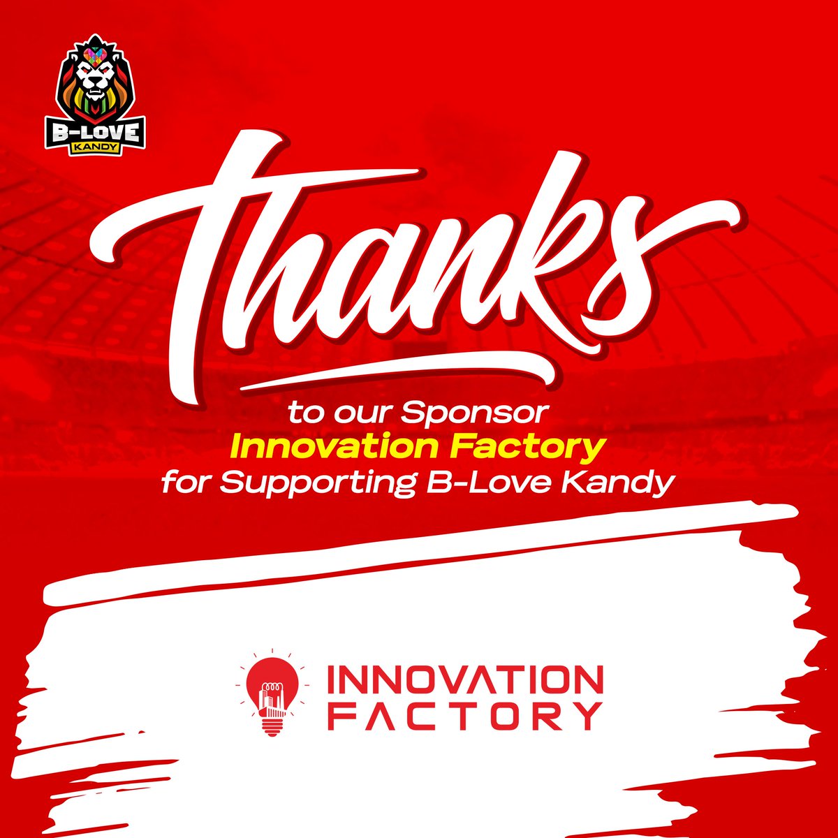 With immense appreciation, we extend our thanks to @InnovationFact4, our dedicated sponsor, for their crucial role in making B-LOVE Kandy a success! 🙌🏼🌟

#BLoveKandy #BLoveNetwork #LPLT20 #InnovationFactory