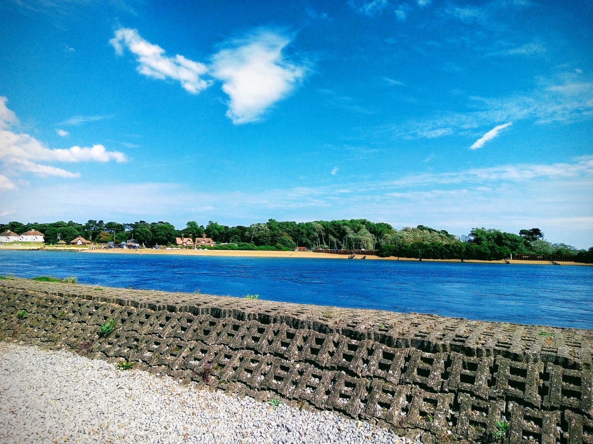 Beautiful blue sky here in Suffolk today.