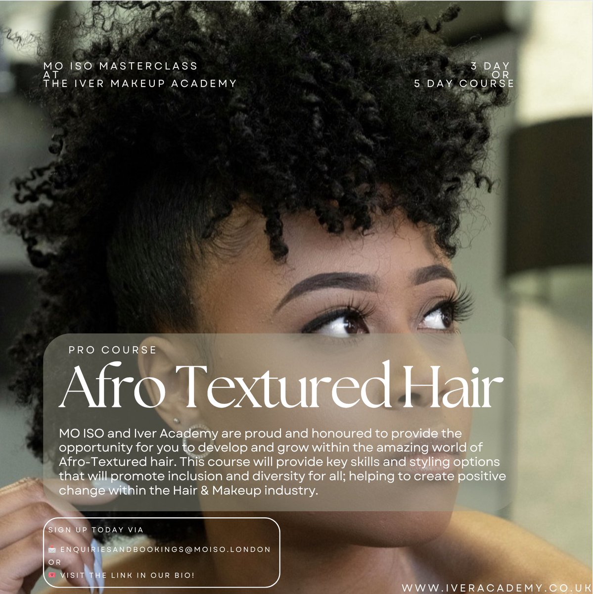 MO ISO and Iver Academy are proud and honoured to provide the opportunity for you to develop and grow within the amazing world of Afro-Textured hair✂️✨🍃

Book Now!
iveracademy.co.uk/courses/pro-co…