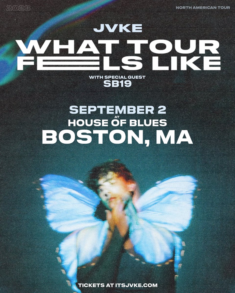 SB19Official's tweet photo. Catch us live with JVKE on his last ‘What Tour Feels Like’ show at House of Blues Boston
🗓️ September 2, 2023. 8PM EDT

Purchase live show tickets here
🎫 https://t.co/uJAMXhOc56
Livestream tickets are also available
🌐 https://t.co/4xkkP0H6T4

#JVKExSB19 #JVKE #SB19 https://t.co/gks2gRE4t4