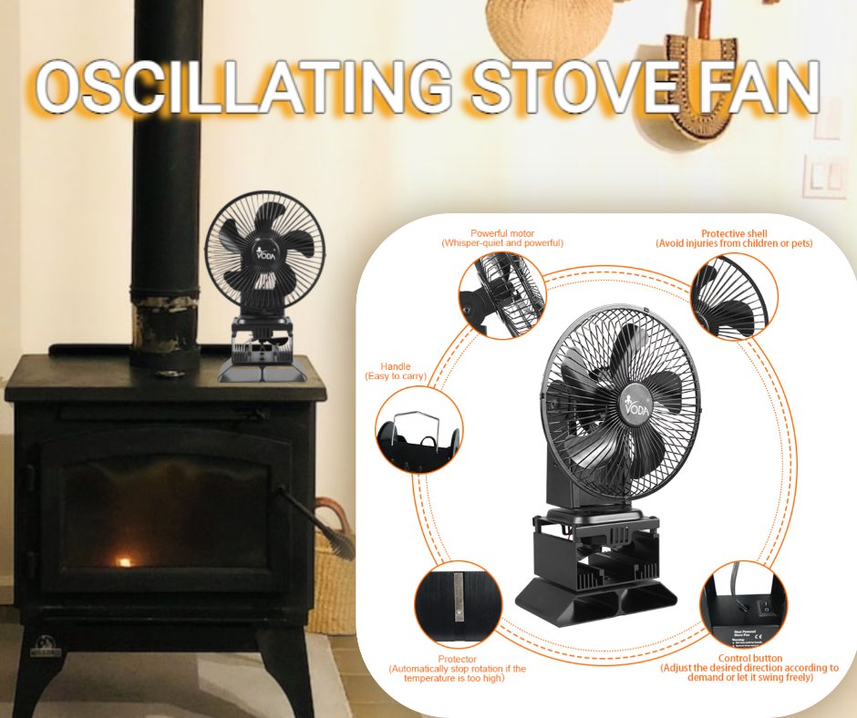 Oscillating Stove Fan