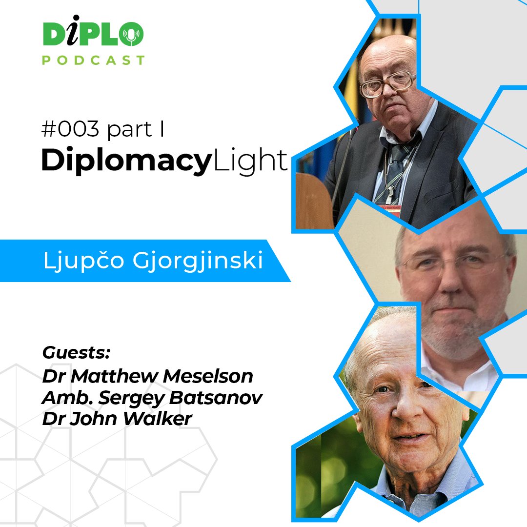 DiplomacyEdu's tweet photo. The first podcast episode of two, discussing the Biological Weapons Convention at Fifty, with three of the key figures who have helped shaped it: Dr. Matthew Meselson, Dr John Walker and Amb. Sergey Batsanov.

@Diplomat_Light https://t.co/N5DtSEzDI4