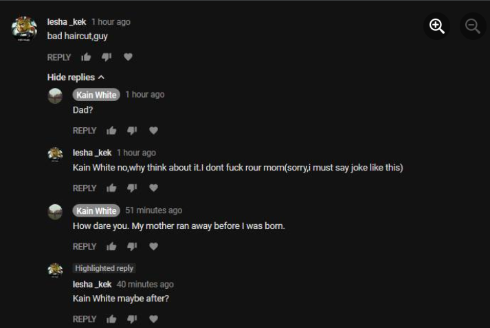 Happy 6 years since my favourite comment exchange on a video