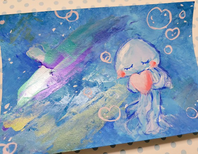 #ミニTetoフレームレス展ハガキサイズです一部キラキラします#イラスト#絵描きさんと繫がりたい 