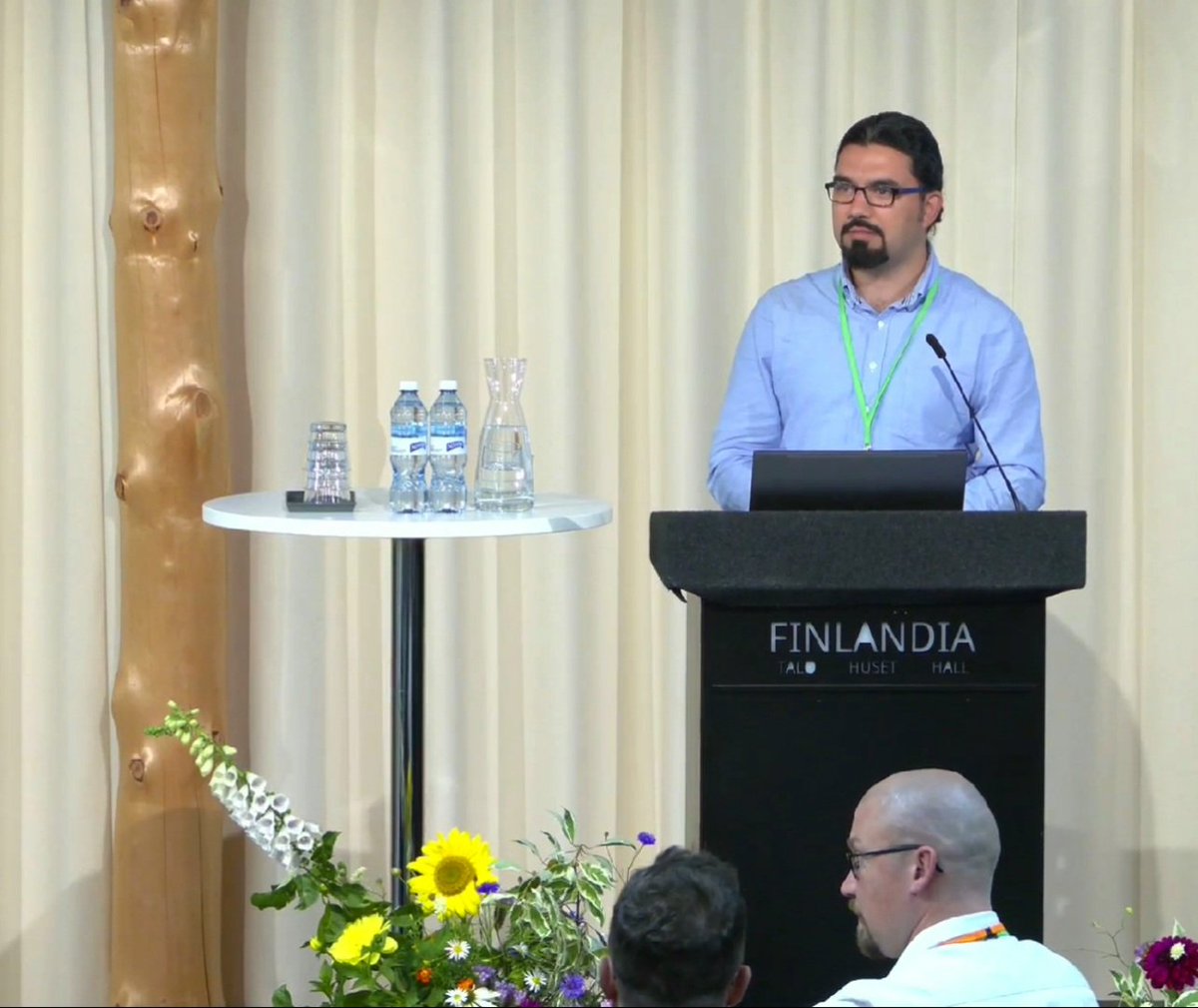 BeAfsar's tweet photo. The IBFRA (@BorealForest) conference is going extremely well. Many thanks to @LukeFinlandInt. I presented prototype forest digital twin of @BiodiversityDT. Video recording of my talk: https://t.co/Ncm5VhwEtL (My talk is the first one in the video).
Here are some photos as well: https://t.co/Ef0s98wLeB