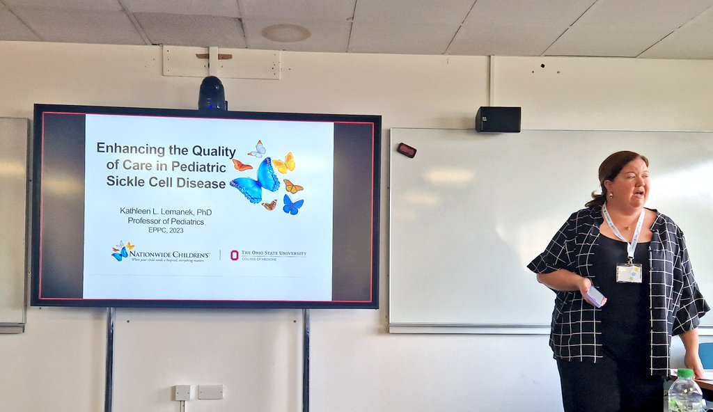 Rocio_dela_Vega's tweet photo. Dr. Amanda Thompson introduces this very interesting symposium on improving the quality of care for kids with several conditions #EPPC2023 @EPPN4 #thisispedspsych https://t.co/5HLwQMS5pu