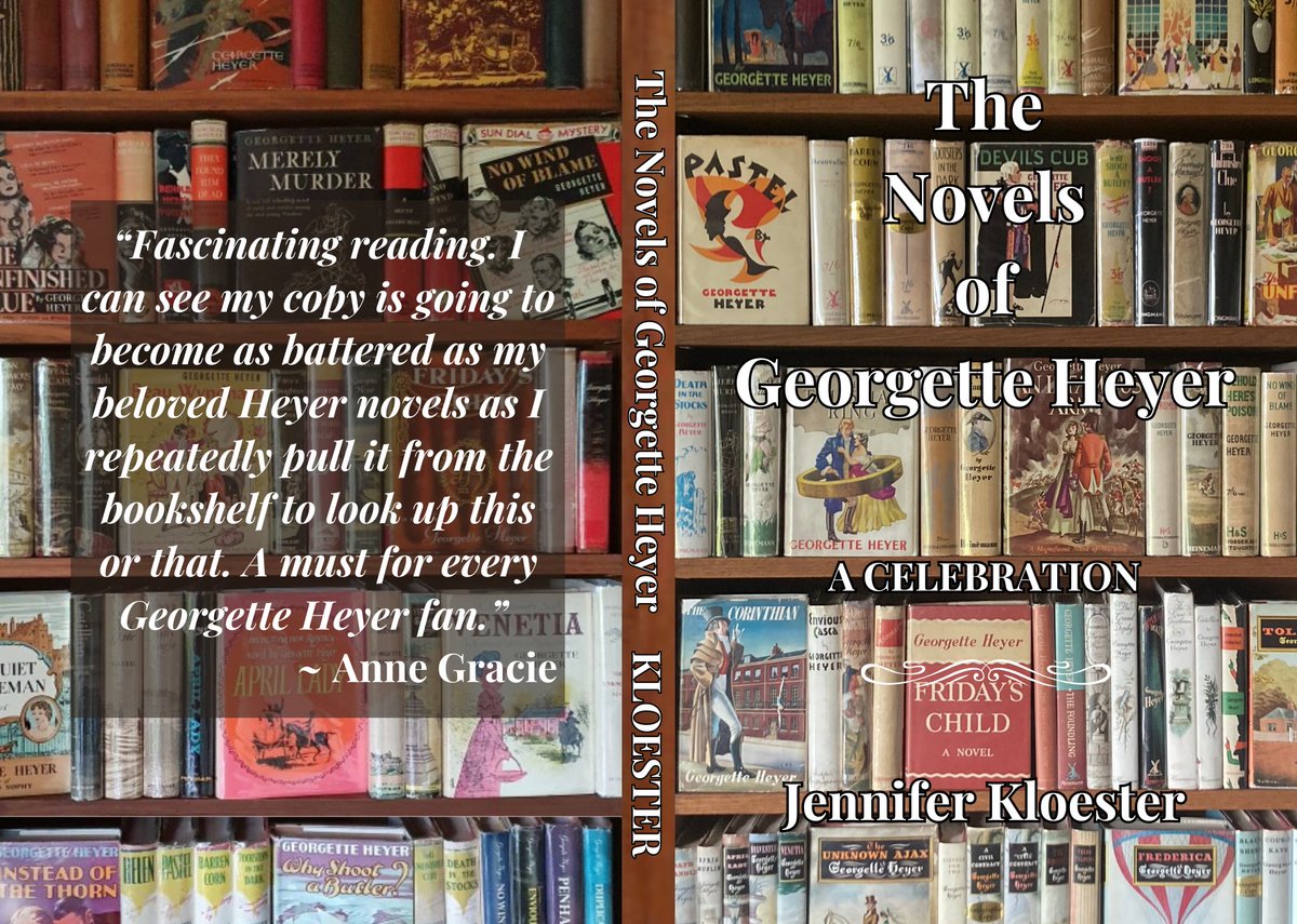 JenKloester's tweet photo. I'm so excited that the ebook of The Novels of Georgette Heyer has now gone live on Amazon and will be available in hardcover on 29 September #georgetteheyer #Regency #HistoricalFiction  #HistoricalRomance  @bridgertonbot @garthnix https://t.co/P3b6hre7Ls