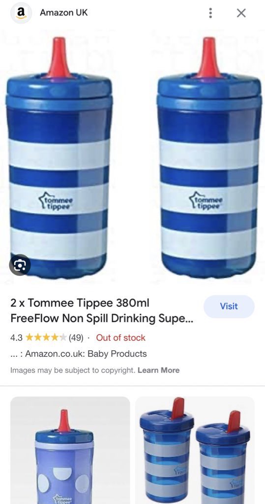 Don’t suppose anyone has seen these exact beakers in stock anywhere? They are the only beaker my son will drink from, I can’t find them anywhere, we are down to our last one 😬#Autism @tommeetippee_UK 🙏