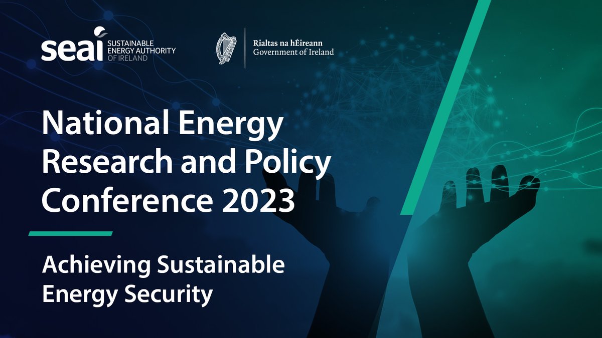 SEAI_ie's tweet photo. Register now for the 2023 National Energy Research &amp; Policy Conference. Join us online on Thursday 14th September to explore this year's theme, "Achieving Sustainable Energy Security." Book your free place &amp; see full list of speakers: https://t.co/mD6ZC86rin #SEAIResearch https://t.co/fdYiqMfqvv