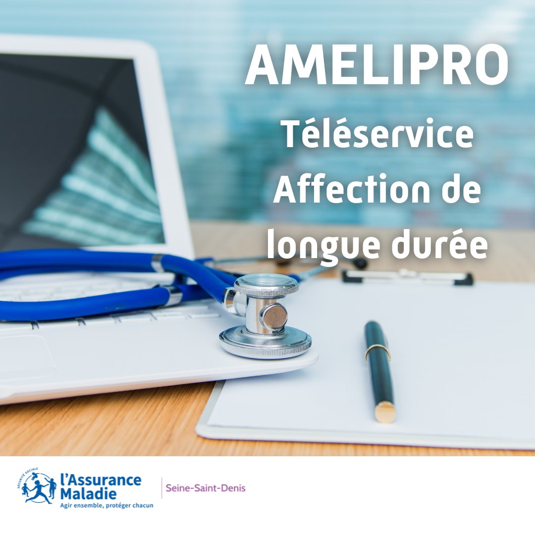 Cpam93's tweet photo. [#ACTU PS] En cas d’#ALD de mon #patient, je peux renouveler le protocole de #soins en ligne sur #amelipro avec ou sans #cartevitale 👉https://t.co/NIQEO4qU1V
#médecintraitant https://t.co/jMJ2nIxdTh