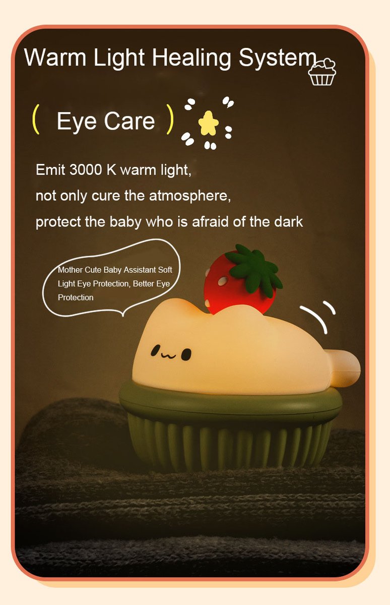 douglasdai394's tweet photo. New Cupcake Patting Light USB Sleep Timer Baby Feeding Light Child Sleeping Light Nightlight https://t.co/L2Dkf5oHN5