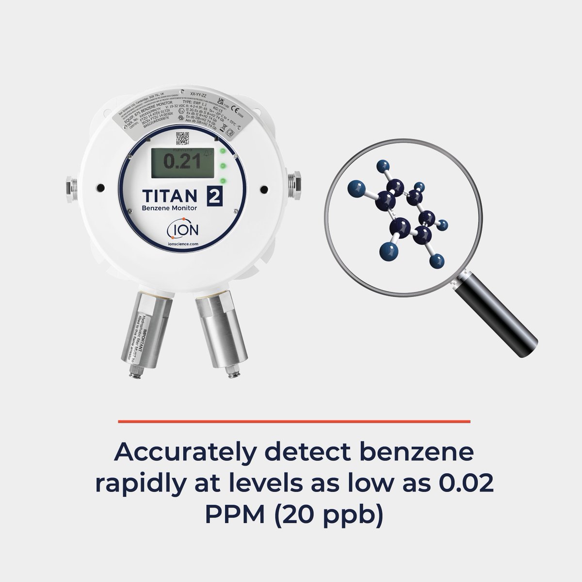 ionscience's tweet image. 🔍 Precision Matters: Detecting benzene 
Stay compliant with stringent benzene exposure limits using Titan 2. Detecting benzene down to parts per billion (ppb) levels has never been easier. Titan 2 keeps you ahead of regulations!
#PrecisionDetection  #ComplianceTech