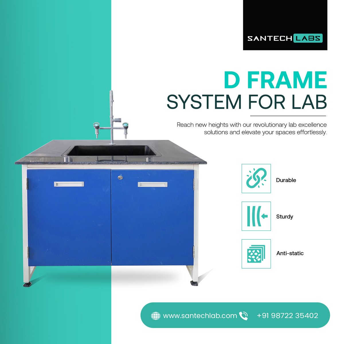 santechlabs's tweet image. Discover the ultimate solution for clutter-free labs with Santech Lab&apos;s cutting-edge #Dframesystem. Elevate your workspace today!
.
Visit Our website: santechlab.com/product/d-fram…
.
#Santech #SantechIndustries #SantechLabs #DFrameLabSystem #labfurniture #ModularLabFurniture