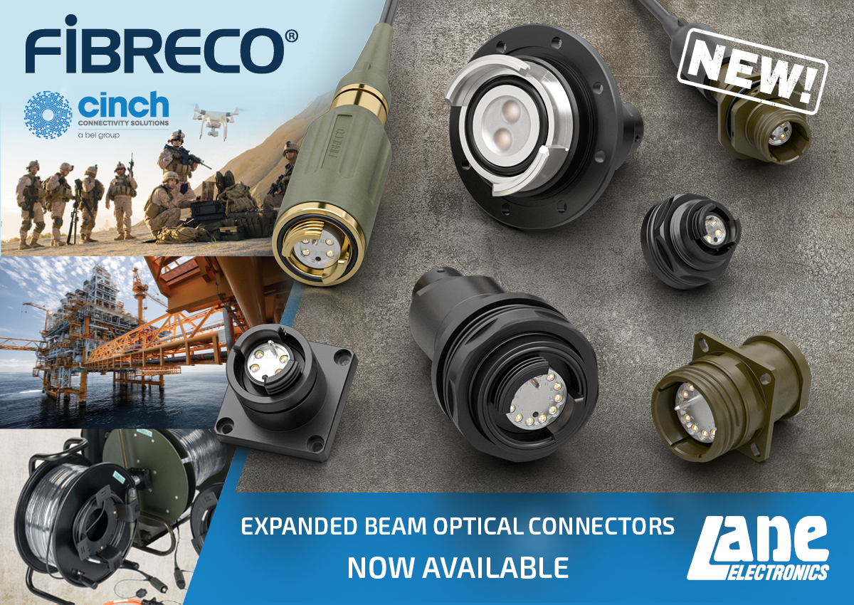 FC_Lane's tweet image. Lane Electronics have signed a new Franchise Agreement with Cinch Connectivity for the distribution of the FIBRECO range of expanded beam fibre-optic connectors across the UK and Europe. More details on our website: fclane.com/news/Cinch-FIB… 
#expandedbeam #fiberoptics #connectors