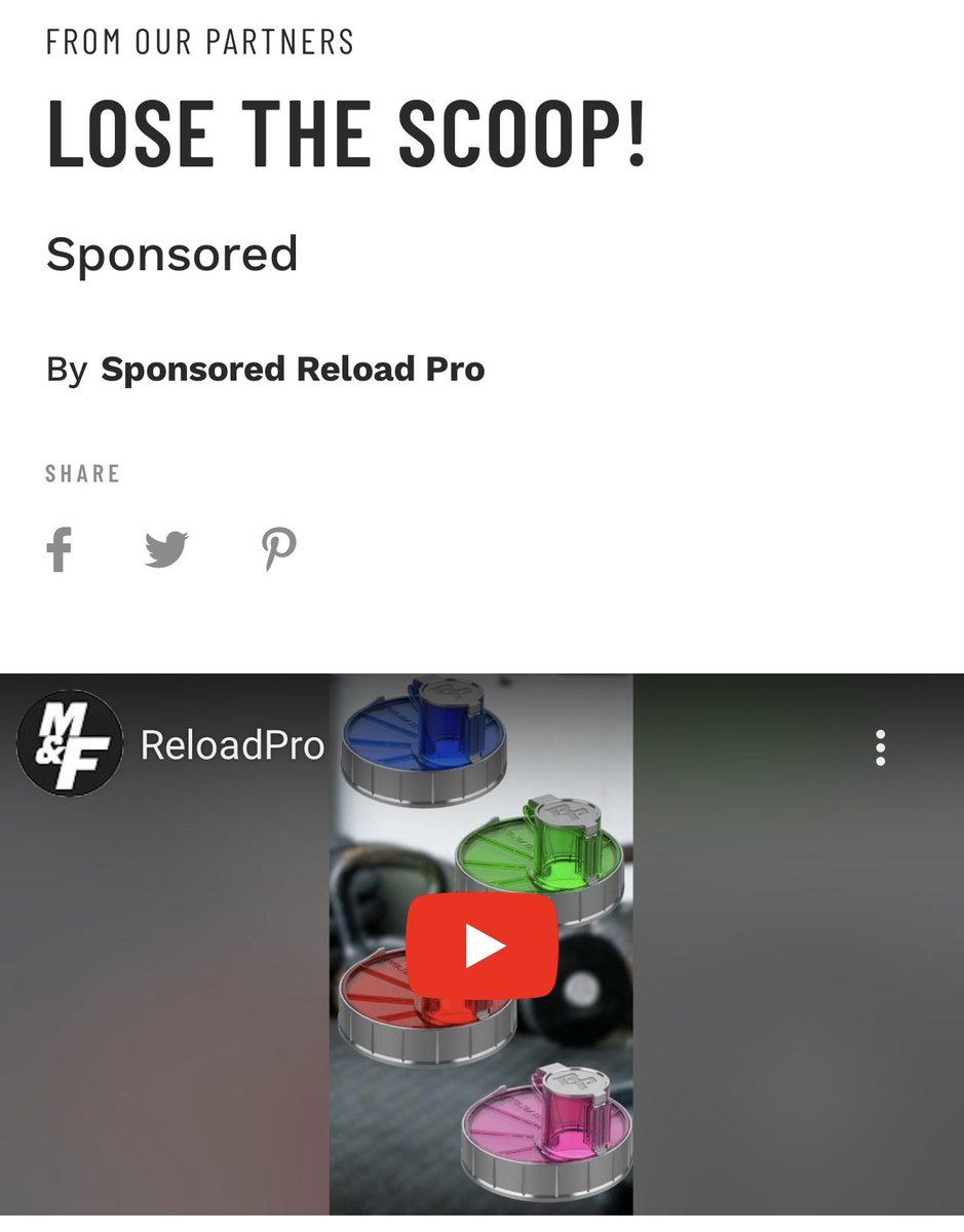 mandfhers's tweet photo. LOSE THE SCOOP!
Sponsored By Reload Pro.  Read article https://t.co/IEhRIwDW8L @reload_pro #scoop #nomeasuring https://t.co/QkVSAxidcM