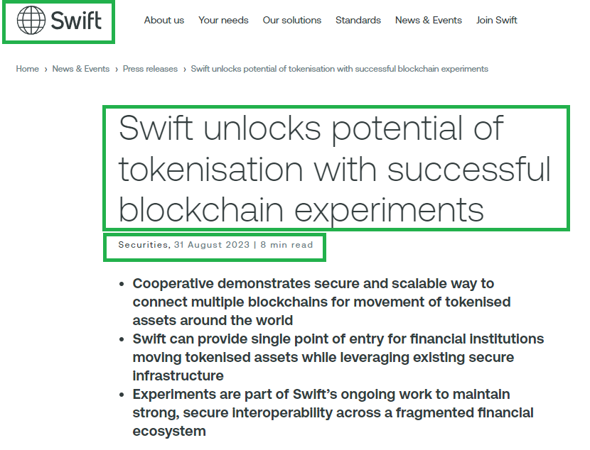 CryptoDavid_'s tweet photo. 🚨New SWIFT press release🚨

SWIFT reports all the experiments performed were successful connecting SWIFT with both Private &amp; Public chains using #Chainlink CCIP protocol

WE JUST WON. $LINK

See PDF on SWIFT's page (register) or I did a copy in here: https://t.co/wWiG5tmzXg https://t.co/IJ54jsvSzk